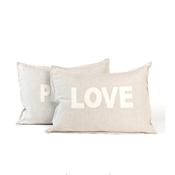 Peace + Love Linen Shams - NWT, Jillian Harris - Picture 3 of 4